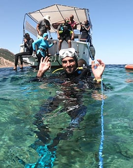 Moniteur de plongée sous-marine à Tunisie